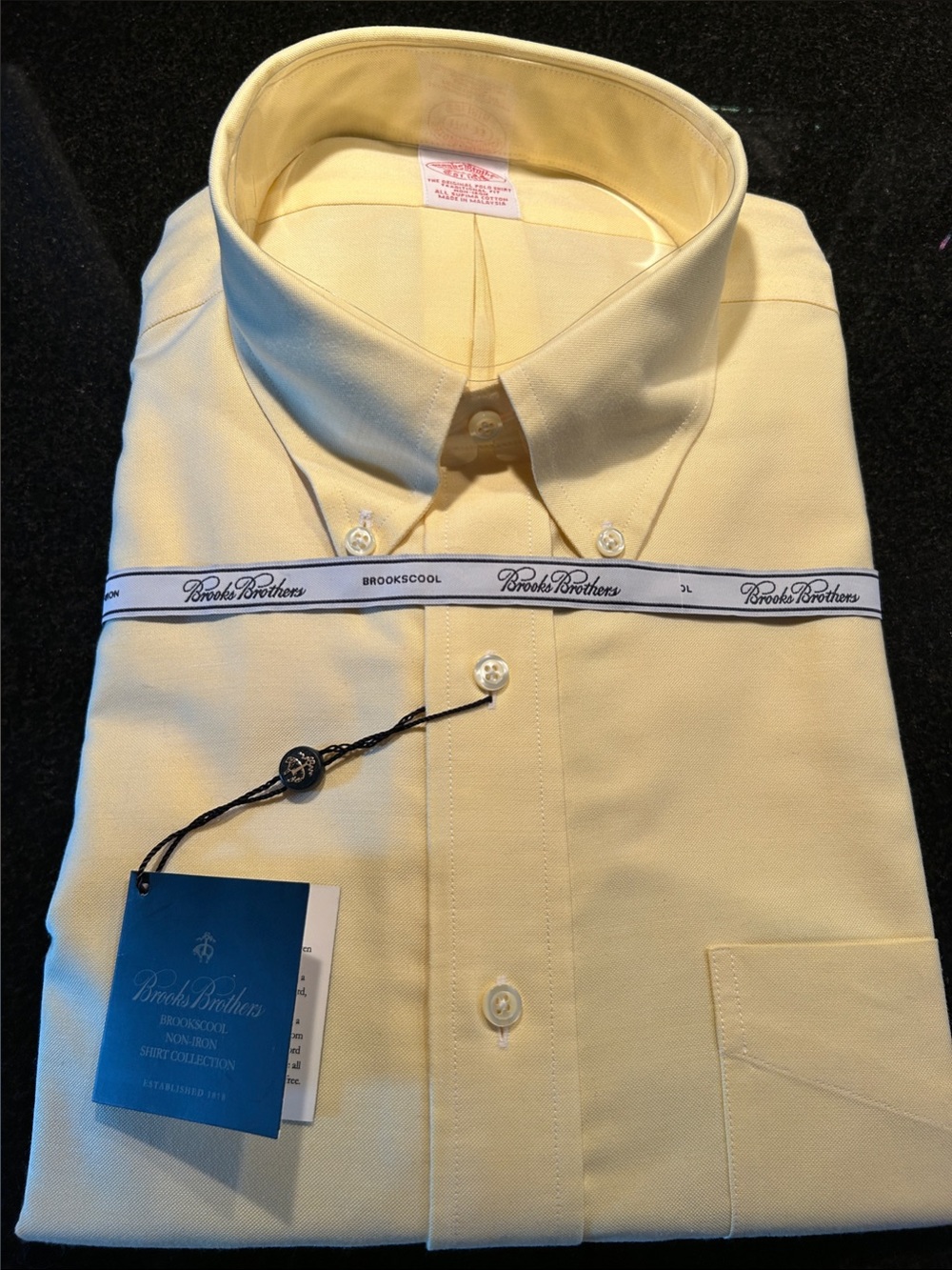 Brooks Brothers Pale Yellow Men's Dress Shirt